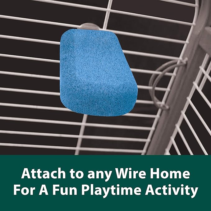 Kaytee Lava Ledge for Small Pet Wire Habitats | Active play. Pumice chinchilla cage accessories for jumping. Safe to chew, attaches to wire homes, chinchilla toys