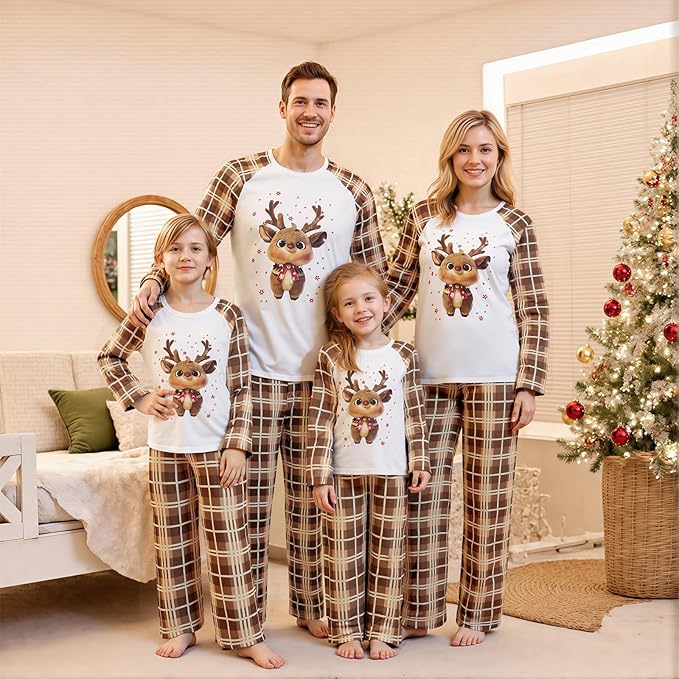 2024 Family Matching Pajamas Sets - Christmas Pjs Sleepwear Outfits for Holiday & Xmas Party