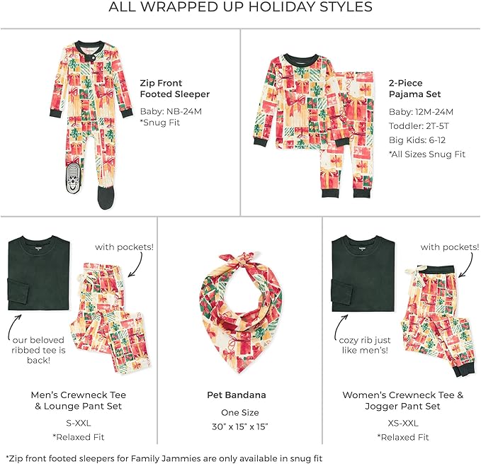Burt's Bees Baby Baby Family Jammies Matching Holiday Organic Cotton Pajamas