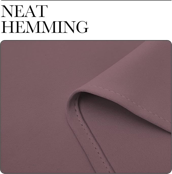 NICETOWN Kitchen Curtains, Short Blackout Curtains & Drapes, Home Decoration Privacy Thermal Insulated Curtains for Unicorn Theam Room (Dry Rose, 34" Wide, 54" Long, 2 PCs)