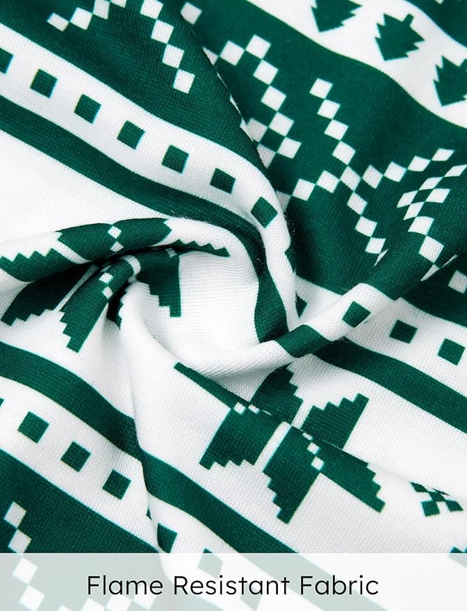 PATPAT Christmas Family Matching Pajama Sets Includes Christmas Socks - Perfect for Family Photos & Holiday Celebrations