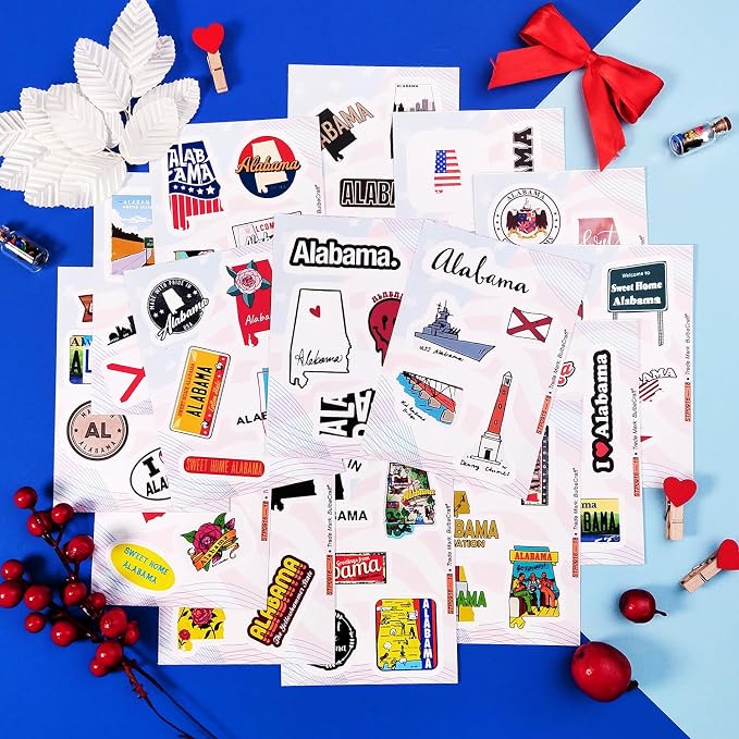 Alabama Stickers for Laptop, Alabama Party Supplies & Decorations, Gifts for Women & Men