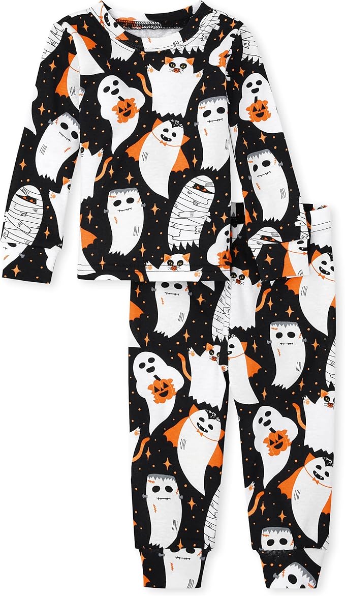 The Children's Place unisex-baby And Kids, Sibling Matching, Holiday Pajama Sets, Cotton