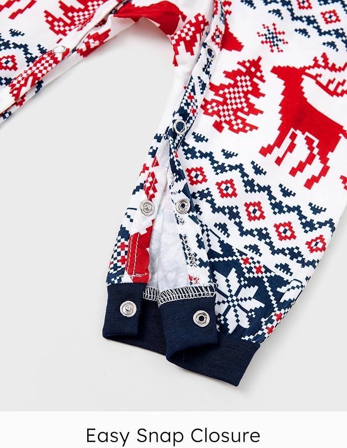 PATPAT Christmas Family Matching Pajama Sets Includes Christmas Socks - Perfect for Family Photos & Holiday Celebrations