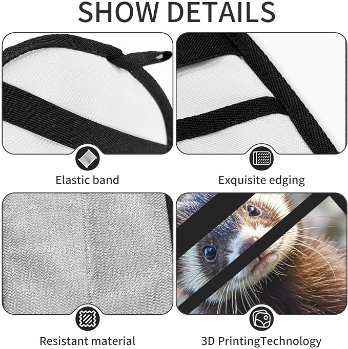 Pet Hair Removal Glove for Dogs Cats, Upgraded Reusable Electrostatic Pet Hair Glove, Magic Brush Pet Hair Remover Tool Hairy Ferret Grooming Gloves for Clothing, Couch, Carpet, Car Seat