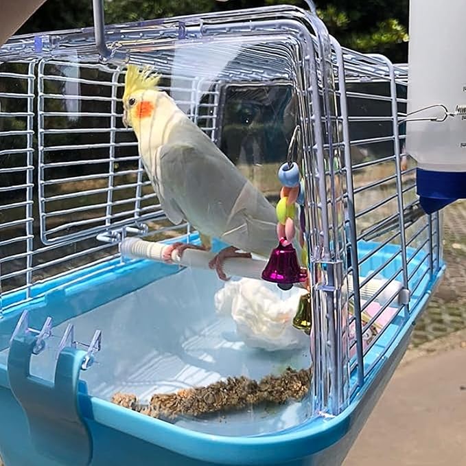 ZIQON 100 Pcs Bird Cage Liner Papers Big Size Cage Paper Liners Disposable Cage Paper Liners Precut Absorbent Cushion Pad Mat Accessories for Pet Bird Parrot