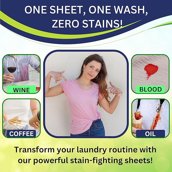 Travel Laundry Detergent Sheets Made in USA, Liquidless Washer Sheet, Eco Friendly Laundry Sheets Detergent, Hypoallergenic Non Toxic (FRESH SCENT-32 LOADS)