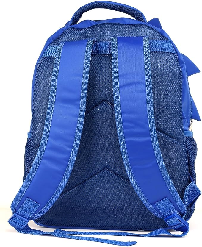 AI ACCESSORY INNOVATIONS Sonic Backpack for Boys & Girls, Bookbag with Adjustable Shoulder Straps & Padded Back,16 Inch Schoolbag with 3D Features, Blue