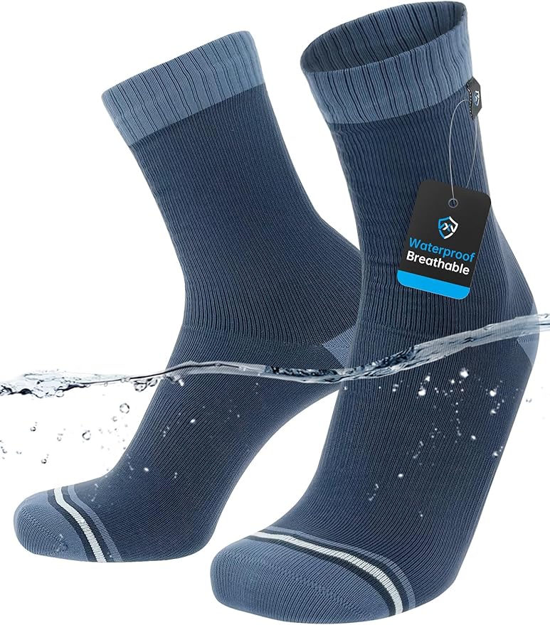 DexShell Waterproof Everyday Socks - Breathable Membrane, Quarter Crew Length for Walking, Commuting & All-Weather Comfort