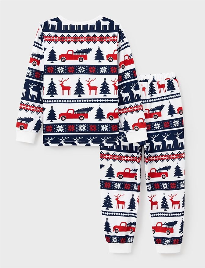 PATPAT Christmas Family Matching Pajama Sets Includes Christmas Socks - Perfect for Family Photos & Holiday Celebrations