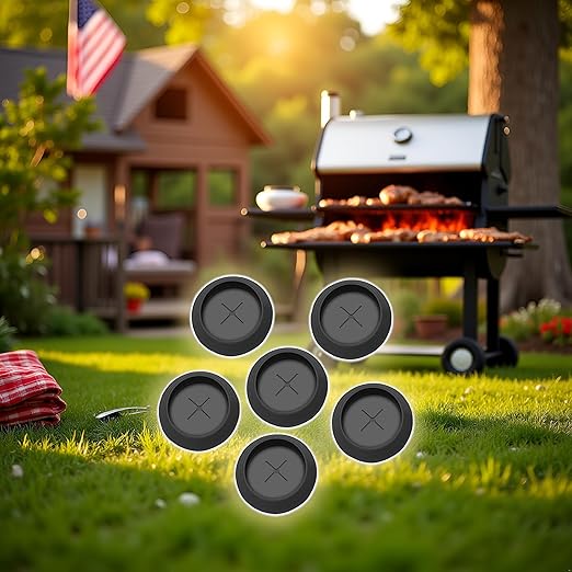 6 Pcs Black Rubber Meat Probe Grommet Replacment Parts for Traeger Wood Pellet Grills,Grills and Outdoor Cooking,Outdoor Cooking Tools and Accessories,Cleaning and Maintenance Tools