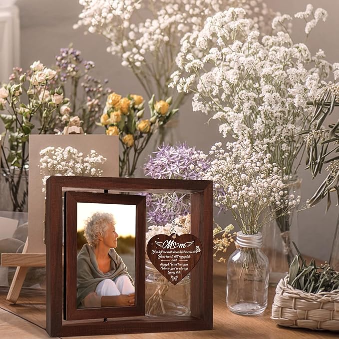 Vetbuosa Memorial Gifts for Loss of Mom Picture Frame,Sympathy Gifts for Loss of Mom,Bereavement Remembrance Funeral Condolence Gifts for Loss of Mother,Fits 4x6 In Photo