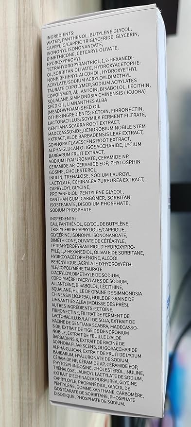 Panthenol Cream, Soothing Face Repair Cream for Sensitive Skin, Fragrance Free, Non-Comedogenic, Hypoallergenic, Ceramide Moisturizer for Calming and Hydrating Skin, 1.7 Oz