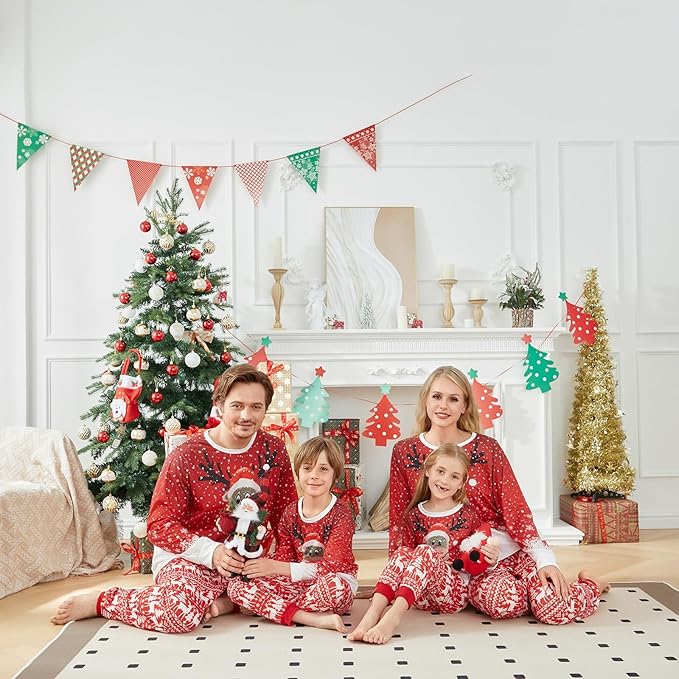 Christmas Pajamas for Family Matching Family Christmas Pajamas Set PJS Holiday Xmas Family Jammies Sleepwear