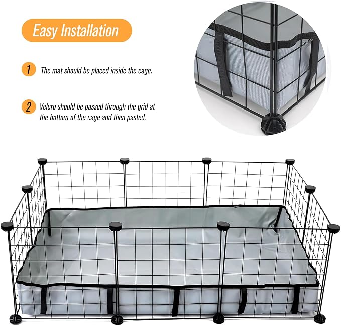 DZWLKJ Guinea Pig Cage Liner, Waterproof and Washable Base, 28"X42"