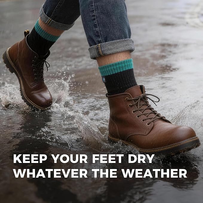 DexShell Waterproof Everyday Socks - Breathable Membrane, Quarter Crew Length for Walking, Commuting & All-Weather Comfort