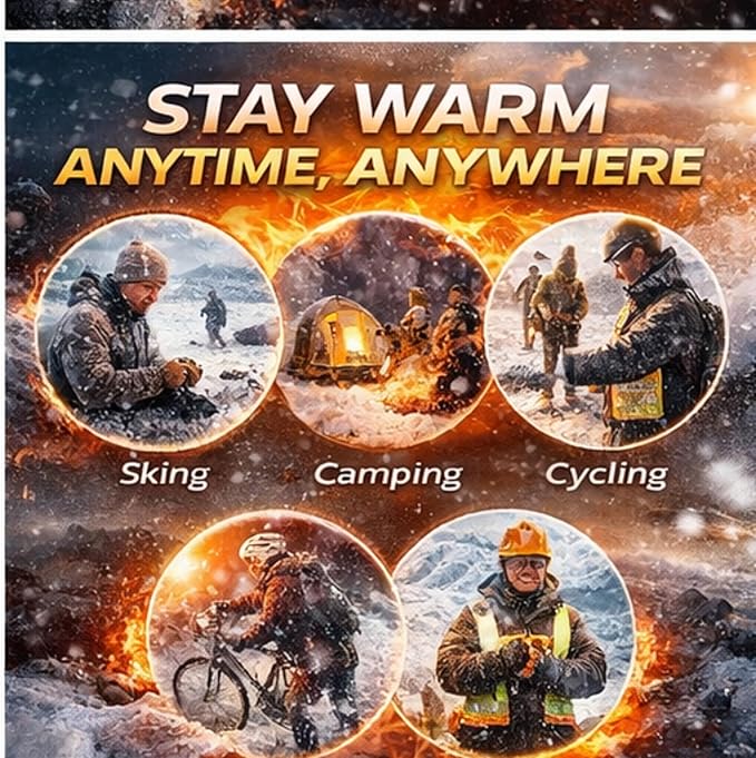 Hot Hand Warmers - 80 Count - 11 Hours Long Lasting Air Activated Heat Packs for Hands, Toes and Body, Natural Safe and Odorless Single Use Up to 11 Hours of Heat - TSA Approved