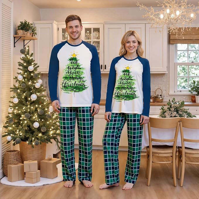 2024 Family Matching Pajamas Sets - Christmas Pjs Sleepwear Outfits for Holiday & Xmas Party