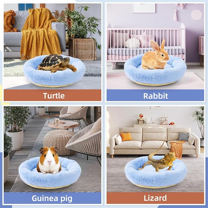 FEBSNOW Guinea Pig Bed, Soft Fleece Hamster Bed for Small Animals | Washable Warm Fleece Material, For Guinea Pigs and Hamsters Other Small Animal, Cosy Sleeping , Anti-Slip Bottom