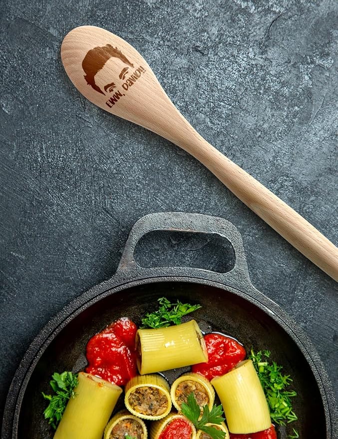 Funny David Wooden Spoons for Cooking, Friends TV Show Decor David Cooking Spoons, Schitts Merchandise Cooking Spoons, Kitchen Accessories Housewarming Gifts for Woman Chef Fans