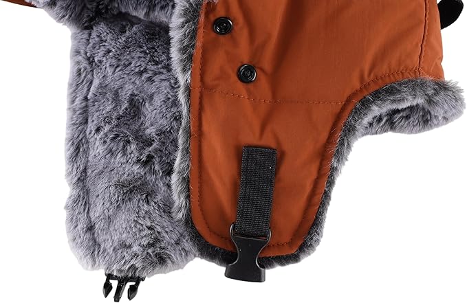 Connectyle Trapper Hat for Men Women Faux Fur Winter Hat with Ear Flaps Water-Resistant Hunting Hats Ushanka Skiing Cap