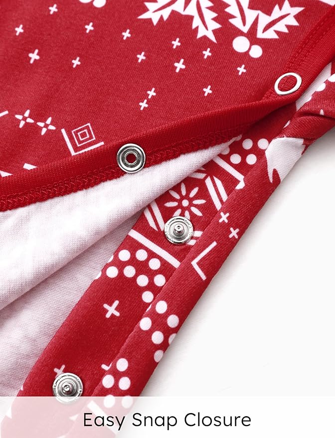 PATPAT Christmas Family Matching Pajama Sets Includes Christmas Socks - Perfect for Family Photos & Holiday Celebrations