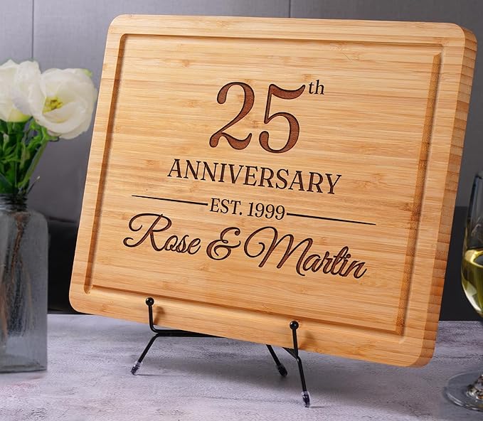 Wedding Gifts for Couple 2025, Personalized Cutting Board for Couple, 50th Anniversary, Housewarming, New Home, Christmas, Registry Gift For Wife, Husband, Him, Her