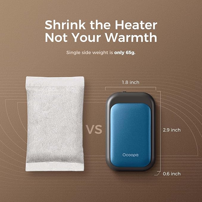 OCOOPA Magnetic Rechargeable Hand Warmers 2 Pack, Card-Style Electric AI Hand Warmers, 8hrs x2, UL Certified, Pocket Portable Hands Heater for Men Women, Hunting Essentials, UT4 Young