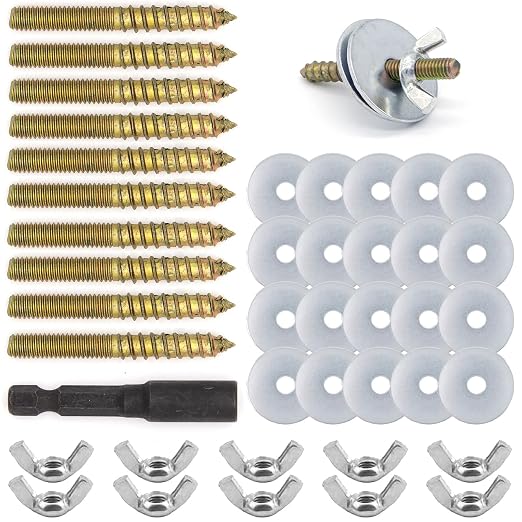Bird Perch Screws Bird Cage Hardware 10 Sets & Drill Tool for Fixing Perch | Bird cage accessories for fixing perch, bird playground, food bowls feeder breeding box