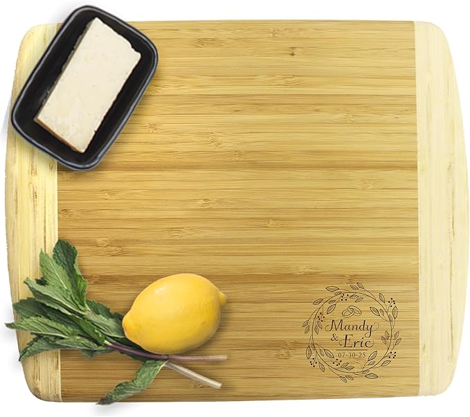 My Personal Memories Premium Personalized Bamboo Cutting Board - Custom Engraved Gift for Couples, Home, Wedding
