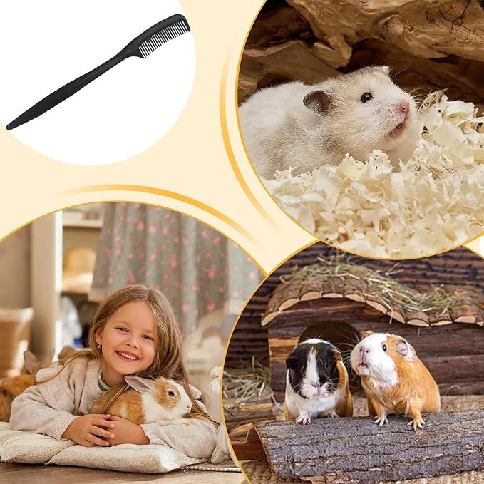 Bunny Grooming Brush 10 Pieces Bunny Grooming Comb | Hamster Ferret Brush for Tiny Pet Ferret Indoor Home Coat Sensitive Skin Daily Care