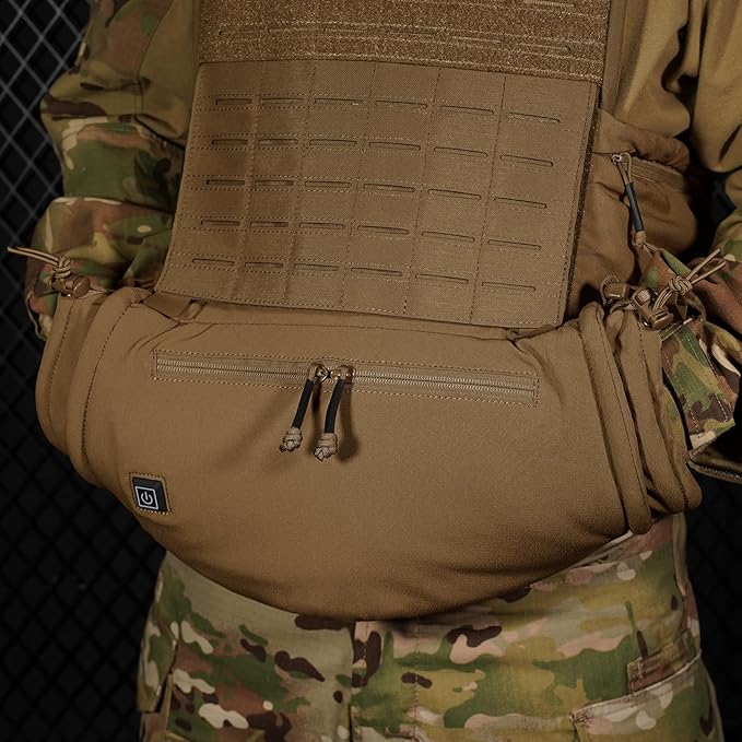 PETAC GEAR Tactical Hand Warmer,Portable Drop Hanger Waist Handwarmer Pouch for Hunting Golf Camping Fishing, Hiking, Football Winter Outdoor Field Survival.