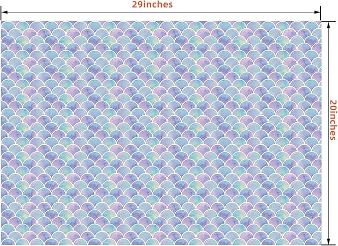 PlandRichW Birthday Wrapping Paper Folded for Girls Kids Baby Women Mermaid Scale Scallop Galaxy 4 Styles of Gift Wrapping Paper for Weddings Graduation Anniversaries 12 Sheets 20 X 29 Inch