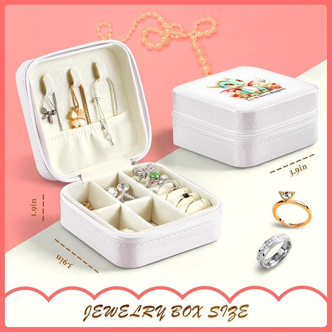 Dragon Jewelry Box, Gifts For Kids Teens Girls, Dragon Lovers Stuff Items Accessories Things Merchandise Decor Merch, Travel Ring Earrings Necklace Organizer Holder!