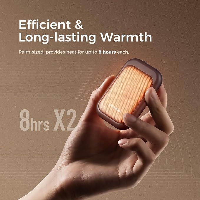 OCOOPA Magnetic Rechargeable Hand Warmers 2 Pack, Card-Style Electric AI Hand Warmers, 8hrs x2, UL Certified, Pocket Portable Hands Heater for Men Women, Hunting Essentials, UT4 Young