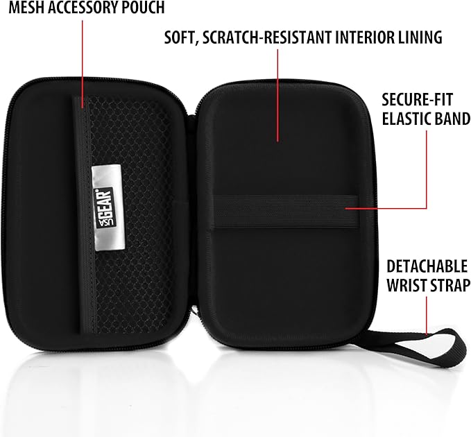 USA Gear Portable WiFi Hotspot for Travel Carrying Case - Internet Booster Case with Wrist Strap Compatible with 4G LTE Wi-Fi Mobile Hotspots from Verizon Orbic, Netgear, Huawei, GlocalMe - Floral