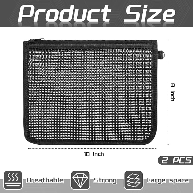 Abbylike 2 Pcs Sugar Glider Nail Trimmer Nails Trimming Pouch Mesh 7.87 x 9.84 inches Trim Bag for Guinea Pig Rat Ferrets Small Pets, Black