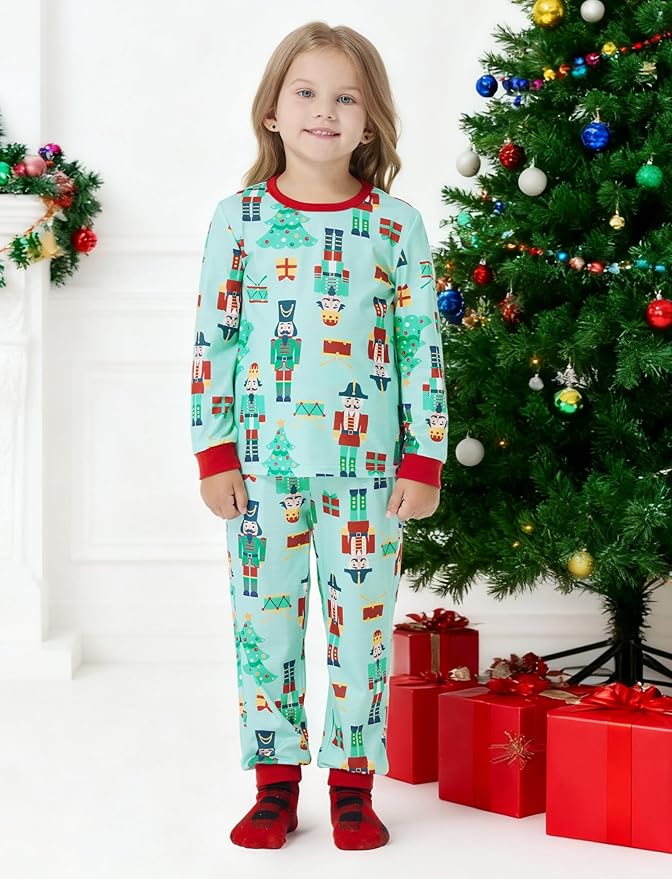 PATPAT Christmas Family Matching Pajama Sets Includes Christmas Socks - Perfect for Family Photos & Holiday Celebrations