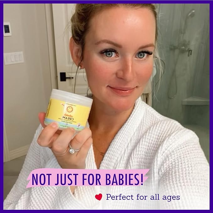 California Baby Calendula Cream | 100% Plant-Based Moisturizer | Lavender Baby Lotion | Face Moisturizer For Dry Skin | Hypoallergenic | 1.8 oz / 51g