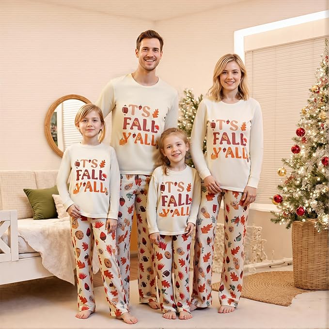 Matching Family Christmas Pajamas Set Elk/Tree/Plaid Holiday Sleepwear Xmas Family Jammies