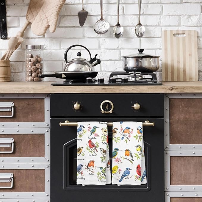 Bird Gifts Kitchen Towels, Birds Gifts for Lovers Women, Birds Birder Dish Towels for Kitchen,Bird Decorative Hand Towels for Bathroom Dish Cloths & Dish Towels