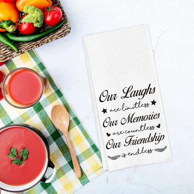 Tea Towel for Female Friends, Absorbent Quick-Drying Dish Towel, Friendship Gift for Friends 16 * 24in