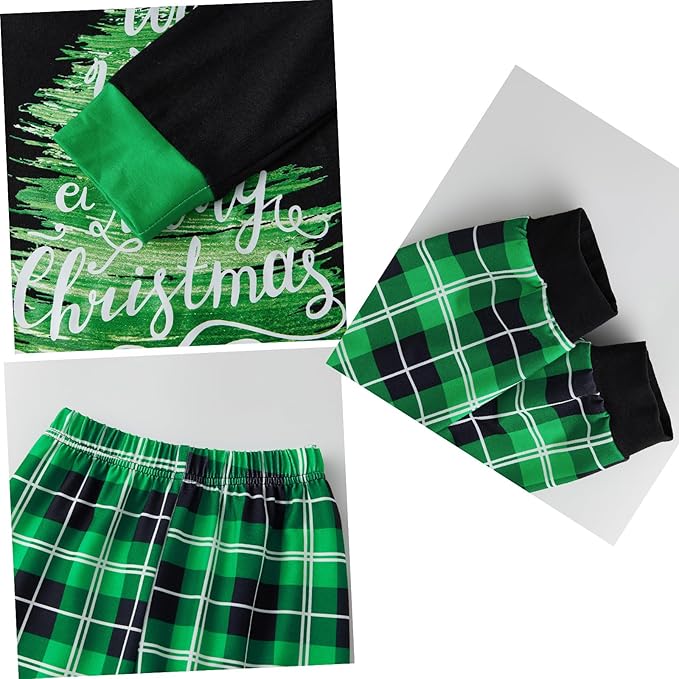 WephuPSho Christmas Family Matching Pajamas, Festive Xmas Jammies Sets for the Whole Family, Holiday Pjs Christmas