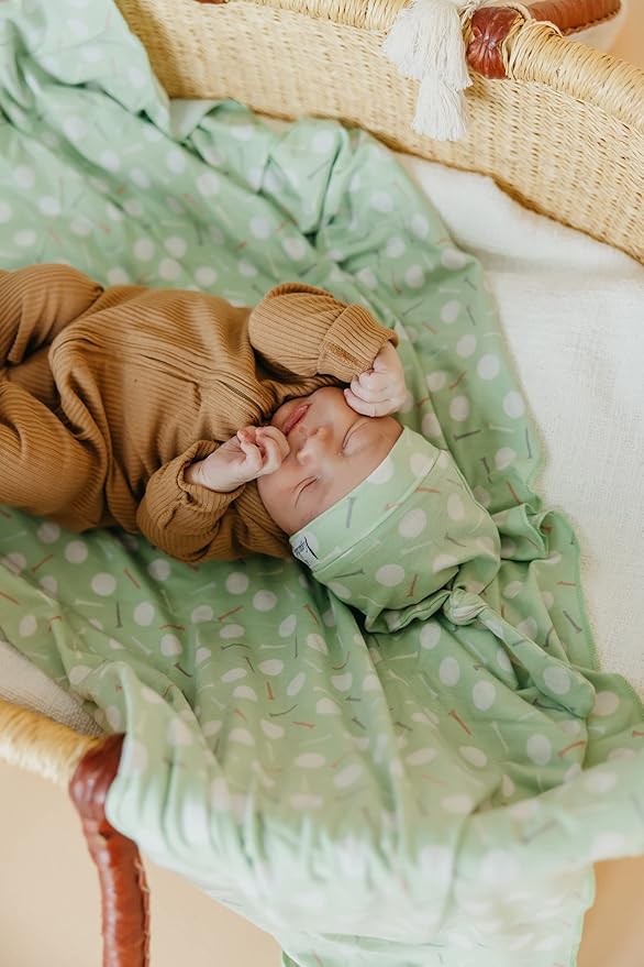 Copper Pearl Baby Swaddle Blanket - Premium Knit Baby Blanket, Large Soft Stretchy Receiving Blankets for Baby Boy and Girl, Swaddles for Newborn, Infant, and Toddler (Bogey)