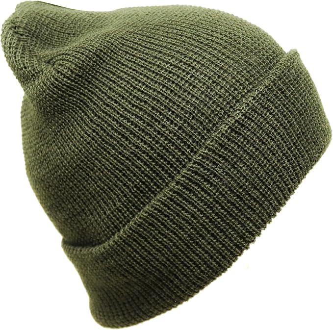 100% Wool Watch Cap – GI Warm Winter Beanie Cap for Cold Weather – Made in the USA Military Specifications.
