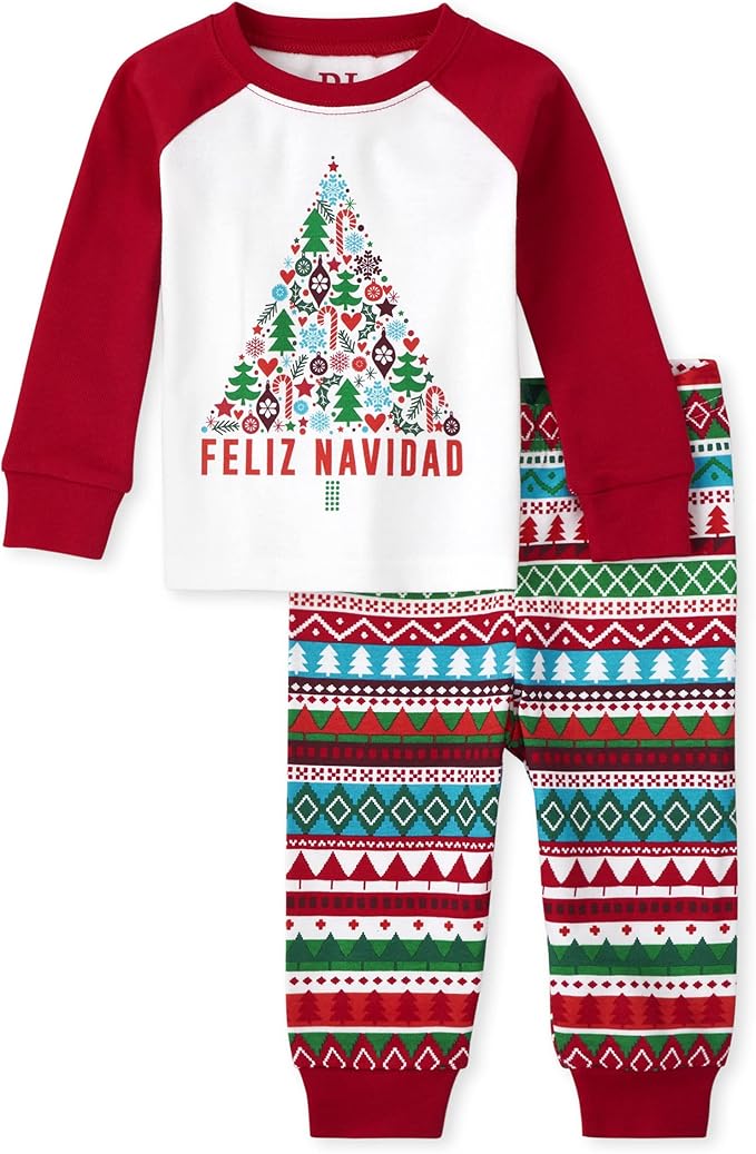 The Children’s Place Family Matching, Christmas and Holiday Pajama Sets, Cotton