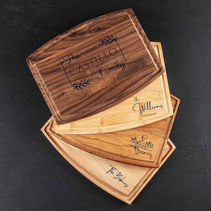 Personalized Cutting Board – Custom Engraved Grilling Gifts for Men, Christmas, Birthday, Wedding, Housewarming – Ideal Present for Man, Dads, Husbands, Newlyweds, Perfect for Grill