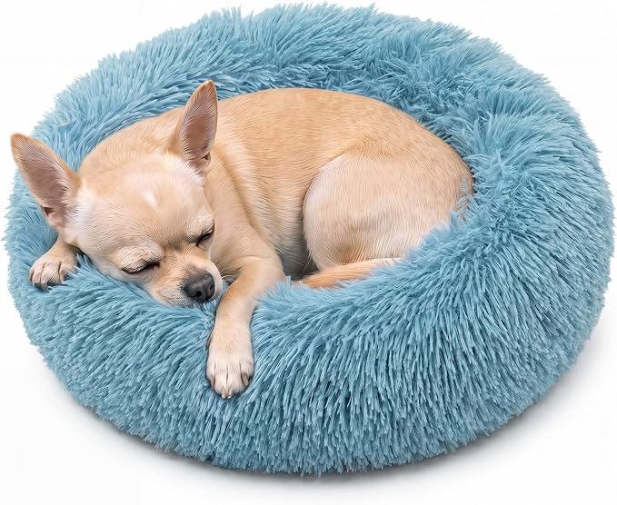 Marshmallow Cat Bed for Small New Born Kitten, Indoor Cats Plush Puppy Bed 15.7 Inches