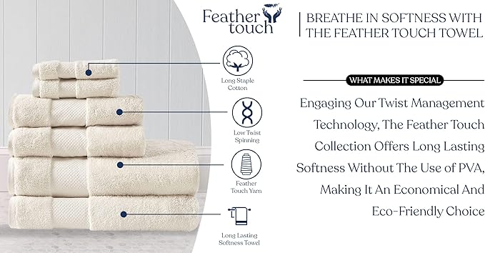 Delara Organic Cotton Luxuriously Plush Bath Towel 33 Piece Set|GOTS & Oeko-TEX Certified|Premium Hotel Quality Towels|Feather Touch Technology|650 GSM Long Staple|Soft, Quick Dry & Ultra-Absorbent