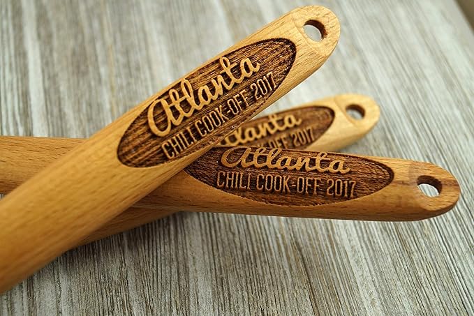 Chili, Chili Cook Off, Chili Cook-Off, Prize, Contest, Personalized spoon, Wooden Spoon, Favor, Event Prize, Engraved Spoon Set Custom, Cook Off Trophy